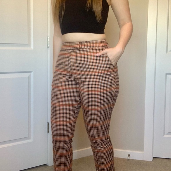 NWT Warehouse Plaid Trousers - Picture 3 of 13